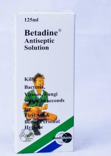 BETADINE ANTISEPTIC SOL 125ML
