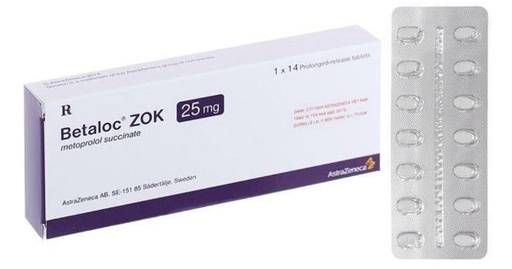 BETALOC 25MG 14S