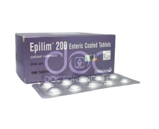 [E0234] EPILIM 200 MG EC TABS 100S